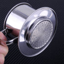 Stainless Steel Vietnamese Coffee Drip Filter Cup Phin Maker Infuser Press Sieve