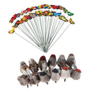 50 Pieces Garden Stake Butterfly Metal Decor Art Outdoor Pot Home DIY Craft 12