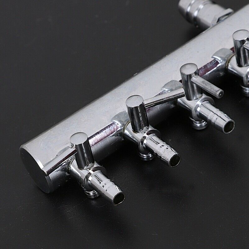 Aquarium 8Way Air Flow Splitter Lever Control Valve 3/8 Inch Tube Dia Z7T2