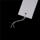 100Pcs White Paper Jewelry Clothes Label Price Tags With Elastic String 5*3c FT