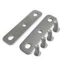 2 Pieces Durable Stainless Steel Kayak Trolling Motor Mounting Bar Shaft Bracket