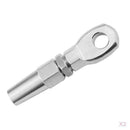 2x 5mm Wire Cable Rope 11mm Diameter Eye Rigging Fitting 316 Stainless Steel
