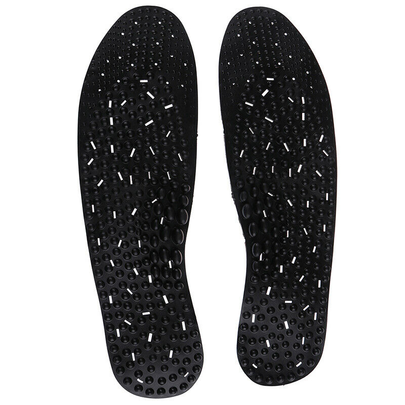 1 Pair Massage Insoles Negative Ion Acupressure Feet Care Protector Breathab_ Ew