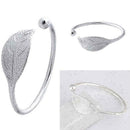 Simple Fashion stamped ball feather leaf bracelets bangles and jewelry F K2 A7P2