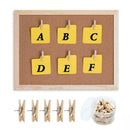 50* Favourde Push Pin with Wooden Clips Pushpins Tacks Board For Cork G0P8