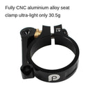 41 mm Bike Seat Post Clamp Seat Tube Clip for 33.9 mm Seatpost Black