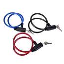 Cycling 8x640mm Cable Keyed Anti-Theft Bike Bicycle Scooter Lock With 2 Keys MO