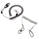 2 Pieces Fly Fishing Secure Lanyard Tools Holder Tether with Carabiner Hook
