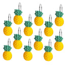 Set Of 12 Fruits Shape Yellow Shower Curtain Hooks  For Home Decor Bathroom
