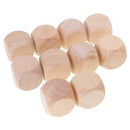 10 Pieces of Transparent Dice Set of 3cm D&D MTG Board Games Beige