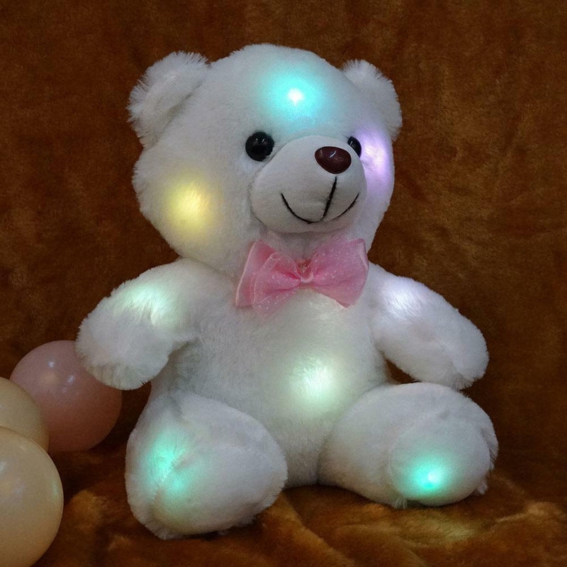 1X Light Up Glow Pillow Soft Cosy Relax Cushion Bear Plush Stuffed Bear-2018
