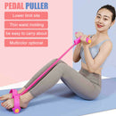 Fitness Pilates Sit-up Pedal Rally TPE Tension Resistance Band Pull Rope A