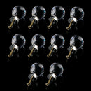 10 Pcs 20mm Glass Cabinet Knobs Drawer Pull Furniture Handle