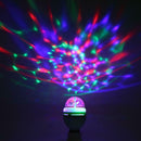 E27 RGB LED Bulb 3W Rotating Crystal Magic Ball Stage Party DJ Disco Light A