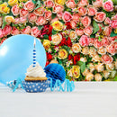 Flowers Pattern Background Cloth Tablecloth Photography Props for Photo Studio