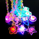 LED Flashing Necklace Cartoon Animals Light Up Pendants Party Heart Flower