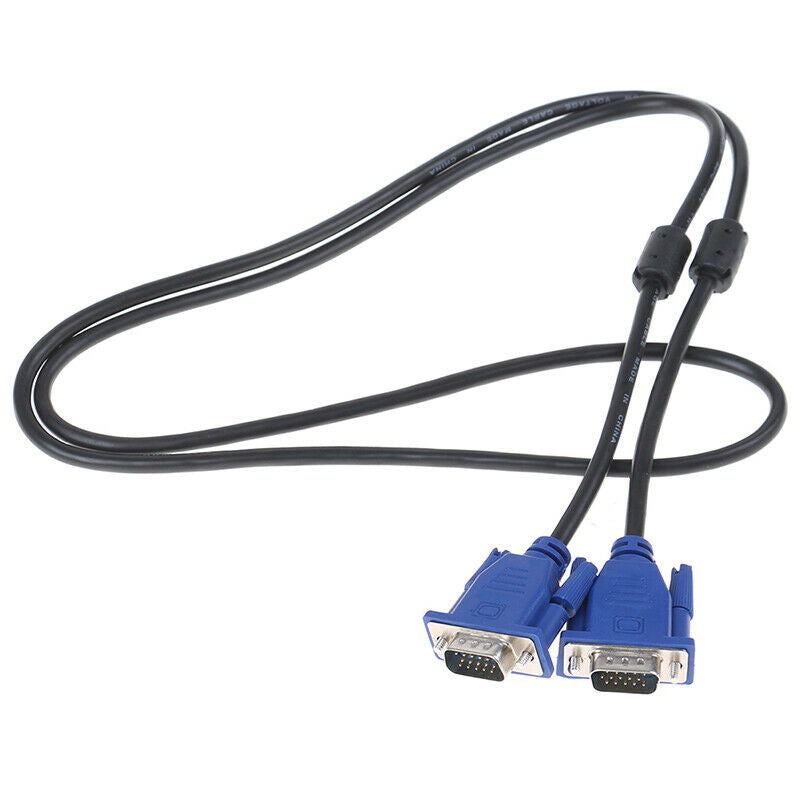 1.5M Computer Monitor VGA3+2 Cable 15Pin Connector For PC TV Adapter ConverterME