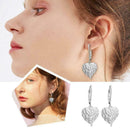Fashion Heart-shaped Angel Wings Crystal Zircon Stud Earrings Jewelry Fo X2M3