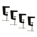 4pcs 0-56mm Range Adjustable Arm Desk Clamp Table Lamp Clip Holder Stand