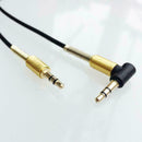 1m 3.5mm Jack Audio Cable Adapter Male To Male 90 Degree Right Pro U0H2 Ang F5W5