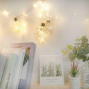 100 LED Copper Wire Battery Lights String Loving Heart-Shaped Bulb Lamp
