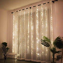3x3m 300LED Curtain Lamp Copper Wire Fairy String Light Decor (Warm White)