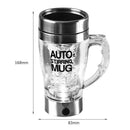 350ml Stainless Steel Electric Automatic Self Stirring Mug Coffee Milk Cup
