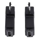 2pcs 90 Degree Mini USB Female to Micro USB Male Adapter Connector