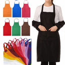 BlACK Women Solid Cooking Kitchen Restaurant Bib Apron Dress with Pocket Gift MO