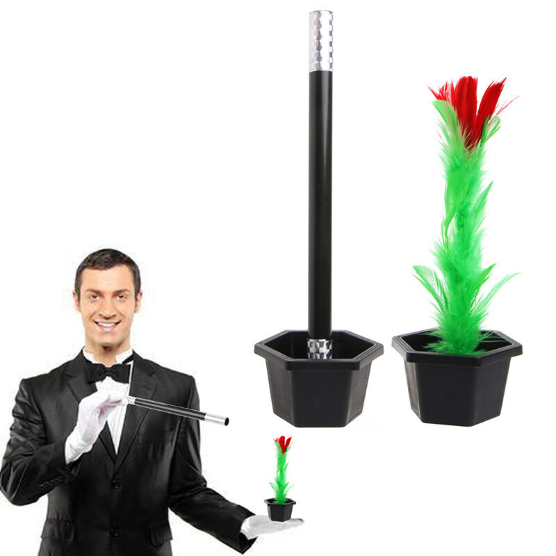 Comedy Flower Feather Sticks Party Prop Show Stage Magic Trick Kid Fun Gift