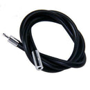 6Pcs 3mm Black Rubber Cord Necklace Choker Stainless Steel Closure Assorted Long