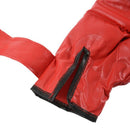 Sponge Padded Red Faux Leather Boxing Gloves for Child