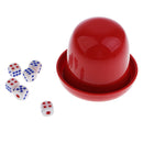 1 Set of Dice KTV Bar Gambling Casino Poker Game Dice Cup for Dice Games -