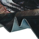 Realistic Wolf Printed Wall Hanging Tapestry with Romantic Pictures Art Nat V3B4