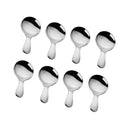 8pcs Mini Small Stainless Cute Spoons Tea Spoon Spicy Dessert Spoon 9cm