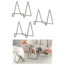 3pcs Iron Geometric Shape Easel Plate Display Stand Plate Bowl Stand Hoder
