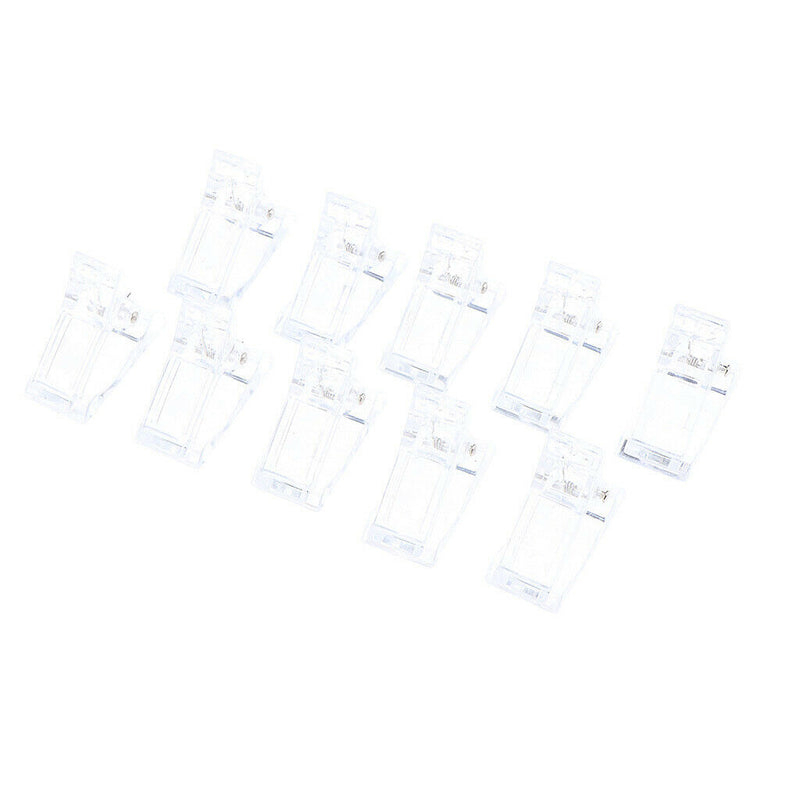 10x Quick Building Gel Nail Extension Clip Nail Tips Plastic Clips Tools NEW