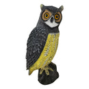 Realistic Owl Decoy Garden Protection Repellent Bird Scarer Control Scarecrow