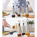 Oil Bottles Dispenser with Lever-Release Snap Lids for Controlled Pouring 300ml
