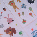 6 Sheets cute animals paper PVC stickers DIY book diary scrapbooking sticker3CVV