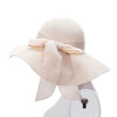 Fashion Women Sun Hats Hand Made Straw Hat Female Ribbon Bow-Knot Wide Brim
