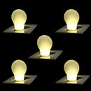Portable Credit Card Size Wallet Purse Pocket LED Night Light Bulb Lamp 5pcs Pro