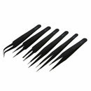 6 pcs Professional Safe Anti-static Tweezers Repairing Maintenance Tools ES