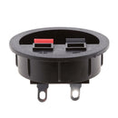 4pcs Round Recessed Sub Speaker Box Terminal Binding Post Round Spring Clip