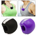 2 Pack Jawline Face Exerciser Fitness Ball Toner Mouth Trainer Black+Purple