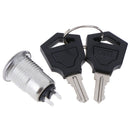 1pc 12mm Mini Key Switch ON/OFF Lock Switch KS-02 KS02 Electronic Switch 3A  Kw