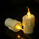 6x Battery Flameless Led Candle Flickering Yellow Light Taper Candle 118mm