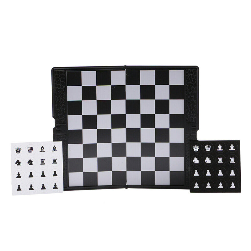 Foldable Mini Magnetic Chess Set Portable Wallet Pocket Chess Board Games with