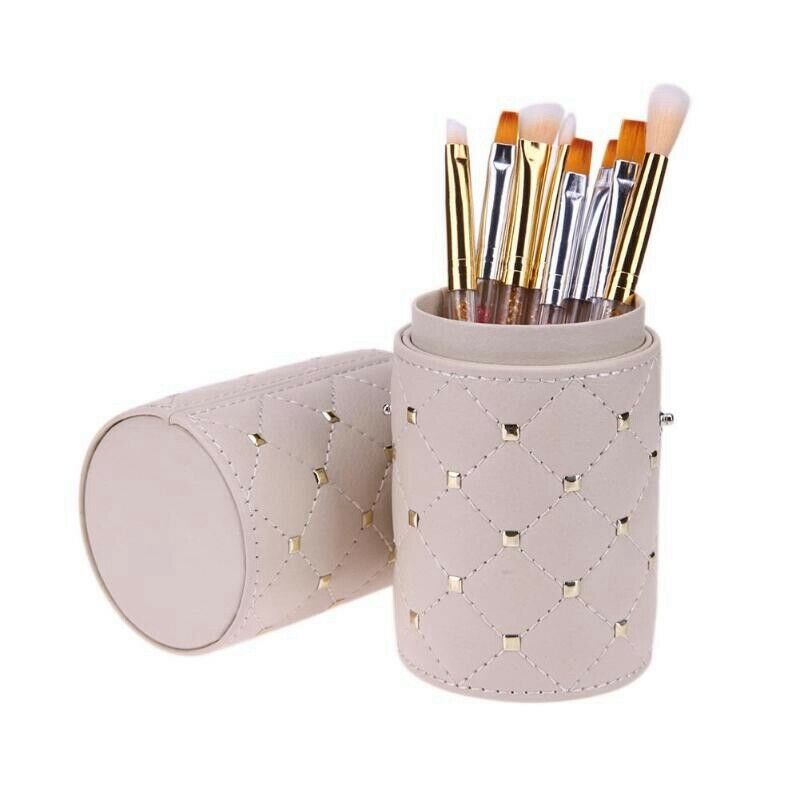 Fashion Makeup Brushes Holder Case Pu Leather Travel Pen Holder Storage Cos K5M6