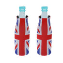 4pcs Funny Union Jack Britain UK Flag Beer Bottle Can Cooler Sleeve Holder